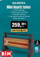 KUMTEL MİNİ QUARTZ ISITICI KUMTEL MİNİ QUARTZ ISITICI